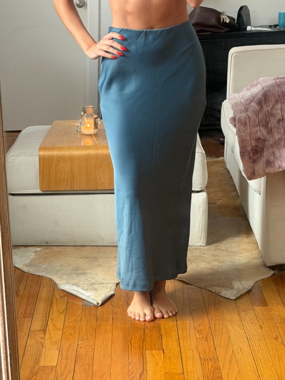 Urban Outfitters Satin Maxi Skirt